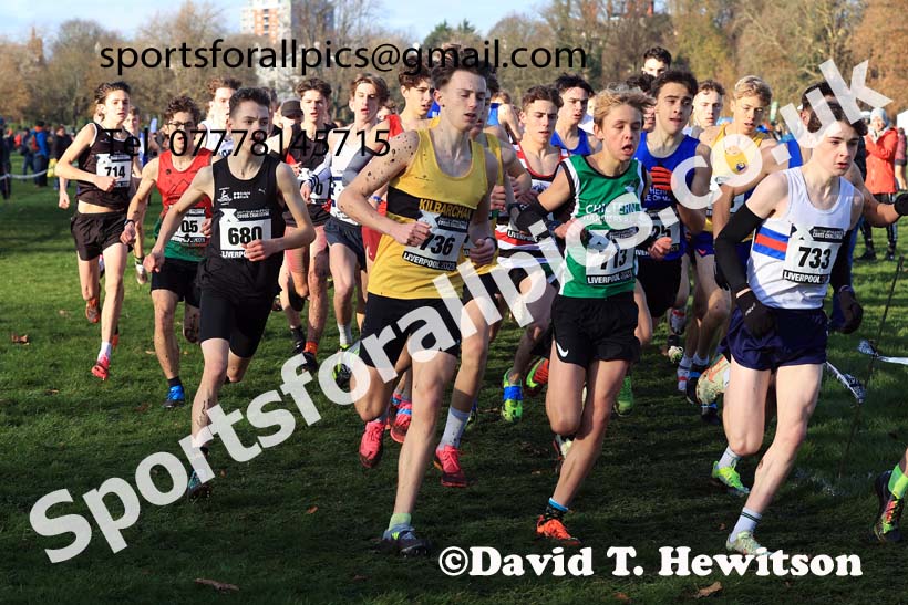 Men's Under-17s, 2023 British Athletics Cross Challenge, Sefton Park, Liverpool. Photo: David T. Hewitson/Sports for All Pics